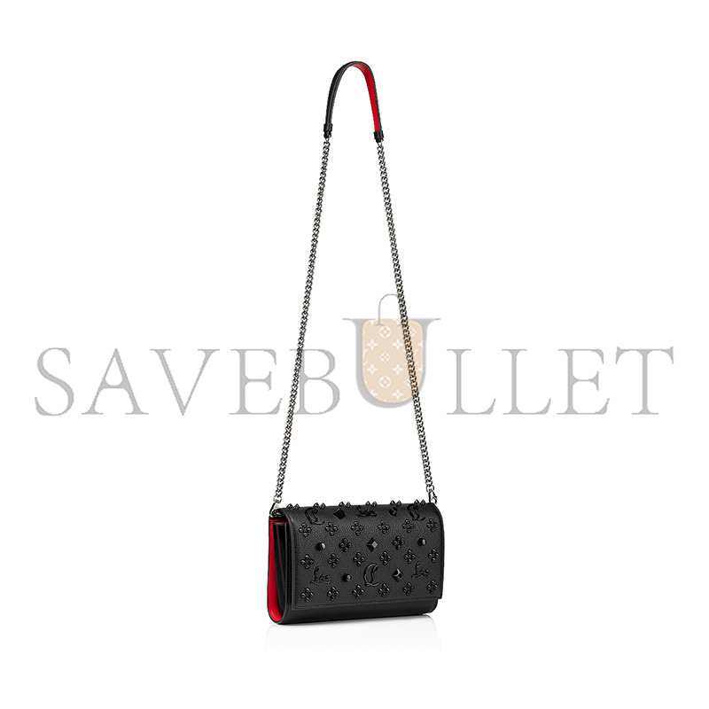 Chr1st1an louboutin paloma clutch grained calf leather and spikes 1175018b253 (23*14.5*5cm)